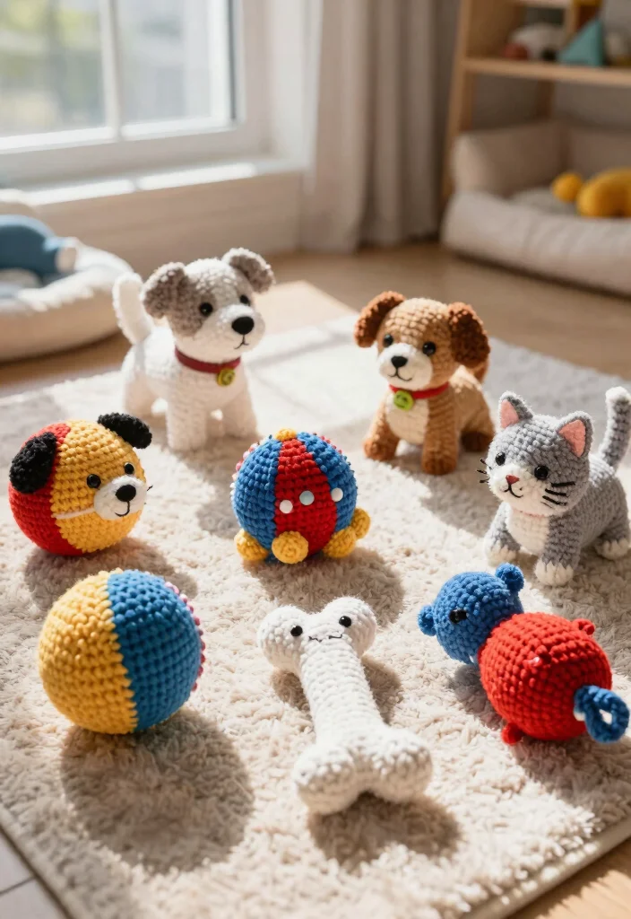 14 Crochet Wedding Gifts Ideas With Handmade Charm - 10. Crochet Pet Toys 1