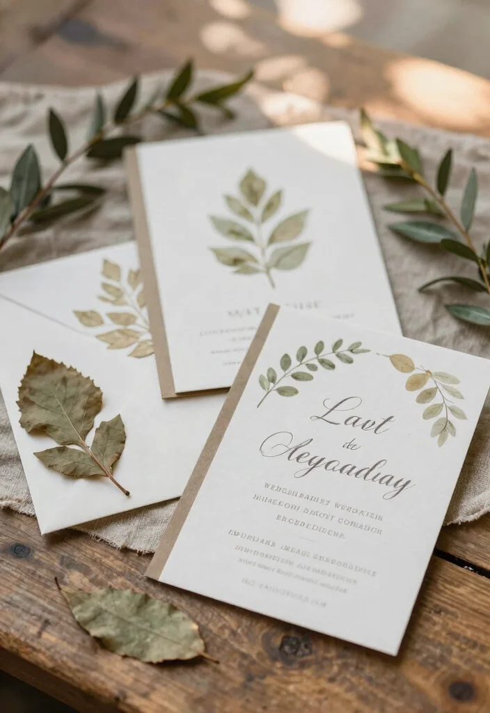 14 Fantasy Wedding Invitations Ideas With Magical Touch 13 14 Fantasy Wedding Invitations Ideas With Magical Touch - 3. Nature-Inspired Leaf Invitations 1