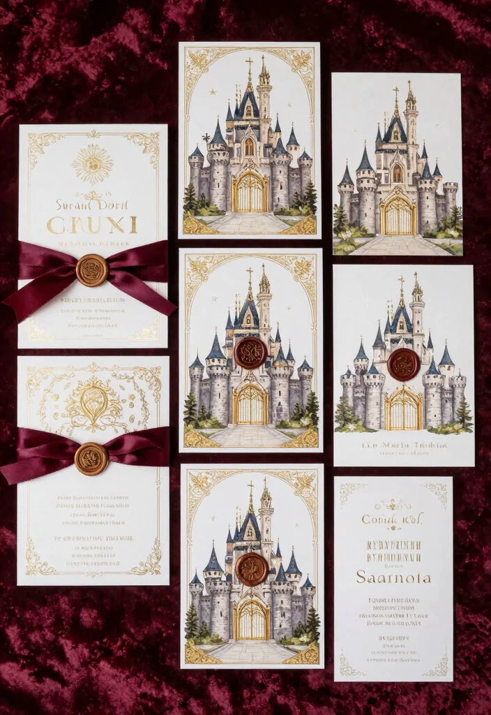 14 Fantasy Wedding Invitations Ideas With Magical Touch 25 14 Fantasy Wedding Invitations Ideas With Magical Touch - 5. Whimsical Fairytale Castle Invitations 1