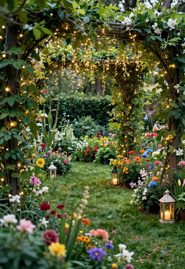 14 Simple Stage Decorations Wedding Backdrop Ideas That Shine - 8. Enchanted Garden Theme 1