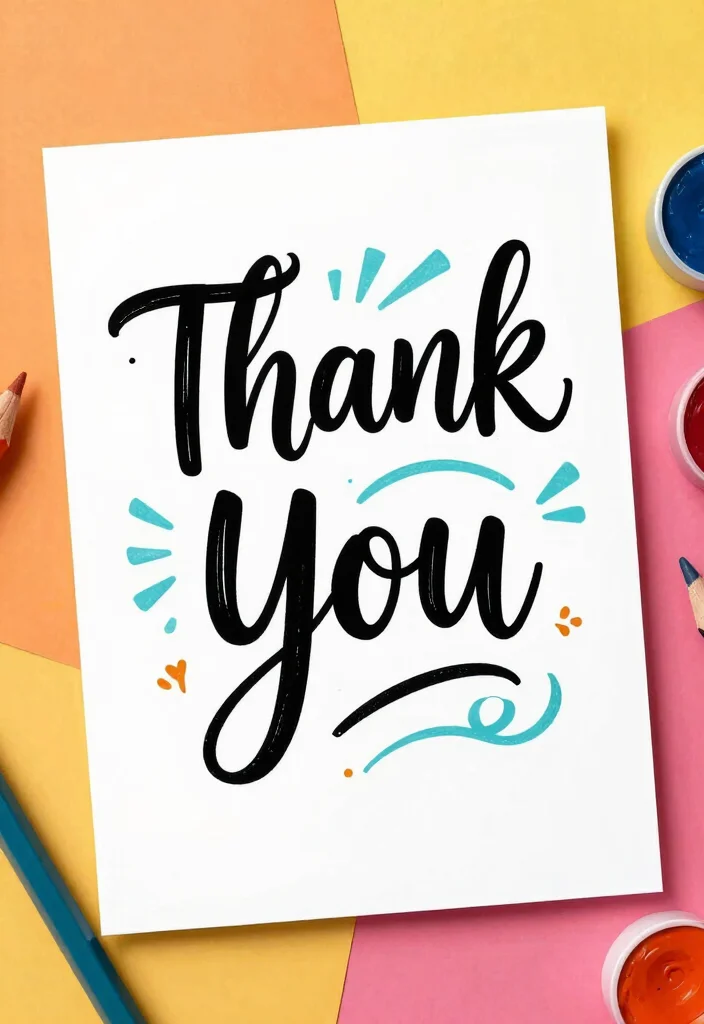 14 Thank You Cards Wedding Ideas With Heartfelt Style - 14. Hand-Drawn Typography Cards 1