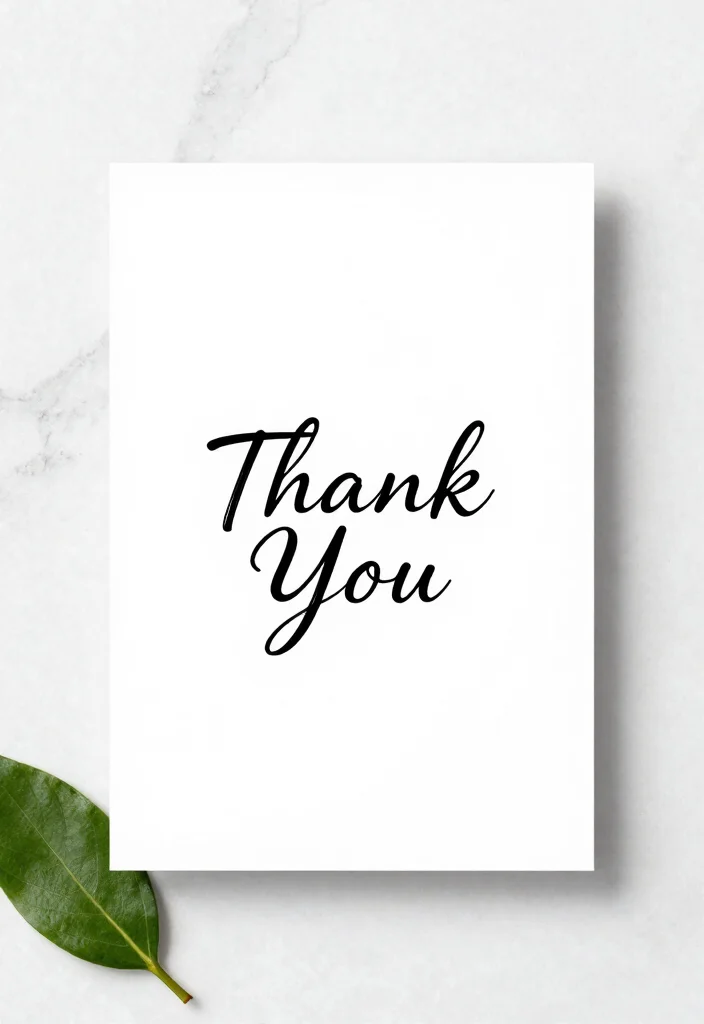 14 Thank You Cards Wedding Ideas With Heartfelt Style - 5. Minimalist Designs 1