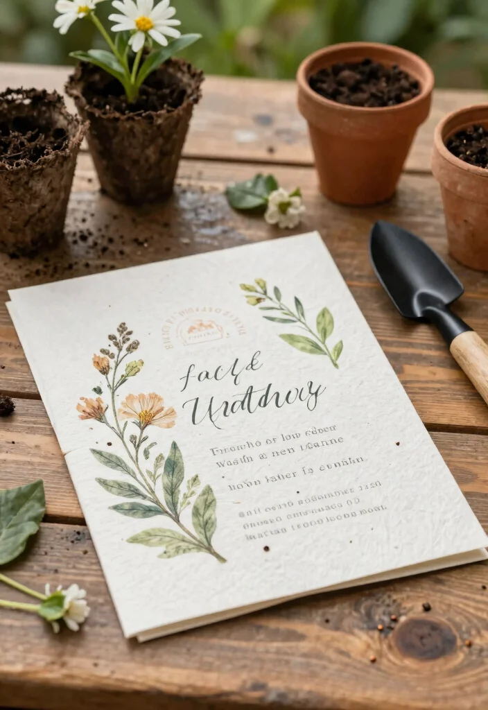 14 Tropical Wedding Invitations Ideas With Island Vibes 23 14 Tropical Wedding Invitations Ideas With Island Vibes - 3. Eco-Friendly Seed Paper Invitations 1