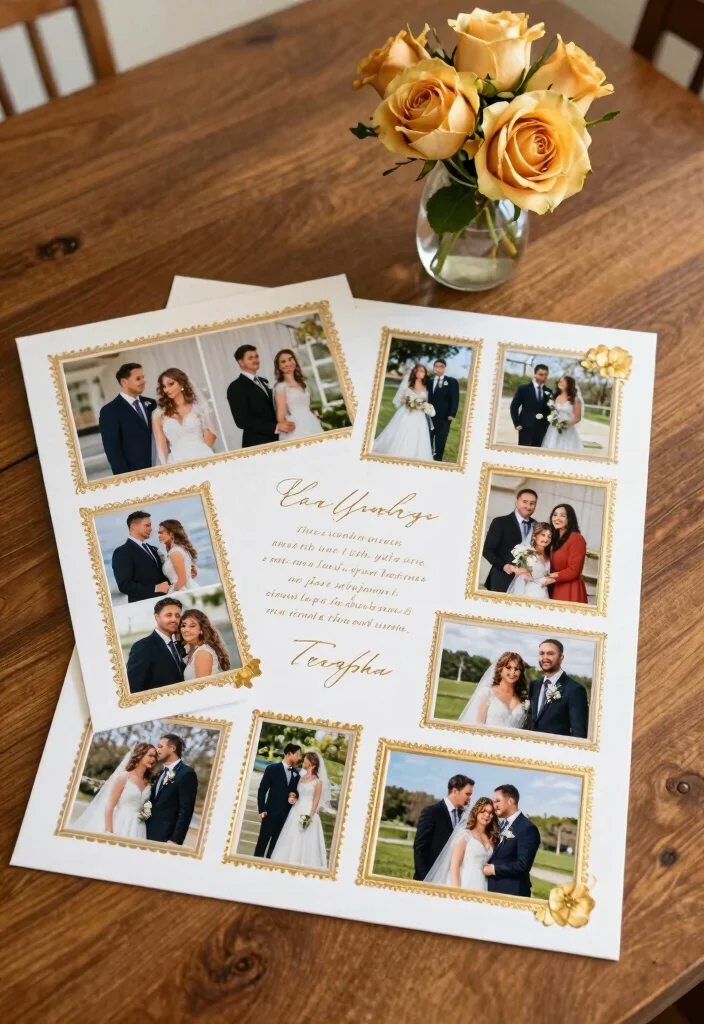 15 50th Wedding Anniversary Cards Ideas With Golden Touch - 3. Personalized Photo Card 1