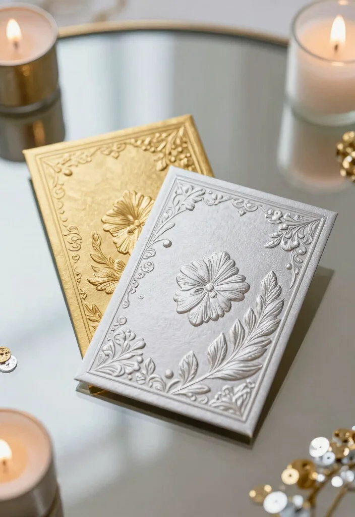 15 50th Wedding Anniversary Cards Ideas With Golden Touch - 6. Gold and Silver Combination 1