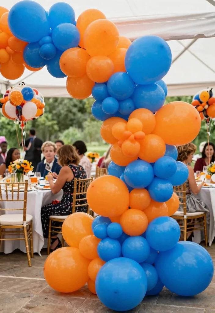 15 Balloon Arch for Wedding Ideas That Wow Guests 40 15 Balloon Arch for Wedding Ideas That Wow Guests - 10. Color Block Celebration 1