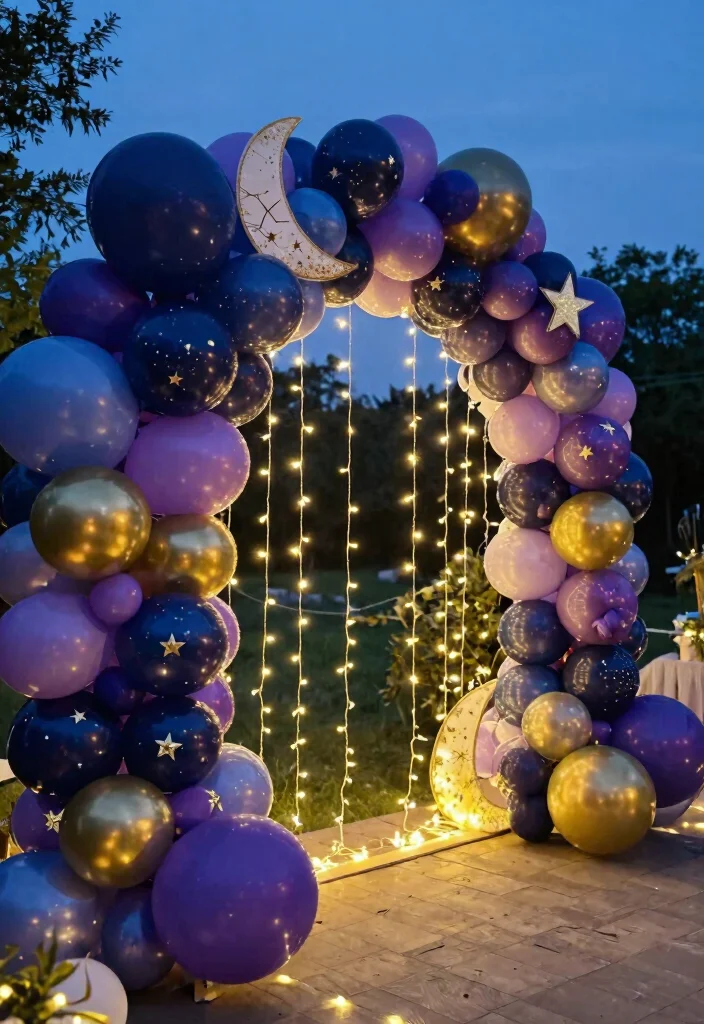 15 Balloon Arch for Wedding Ideas That Wow Guests 51 15 Balloon Arch for Wedding Ideas That Wow Guests - 11. Celestial Dream 1