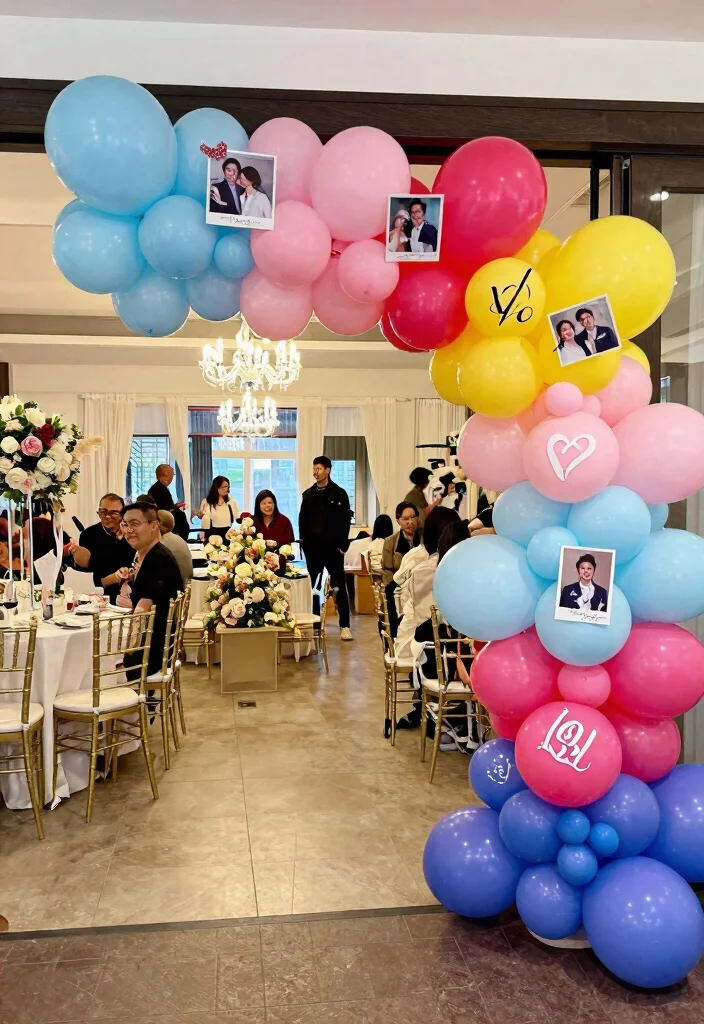 15 Balloon Arch for Wedding Ideas That Wow Guests 65 15 Balloon Arch for Wedding Ideas That Wow Guests - 15. Personalized Touch 1