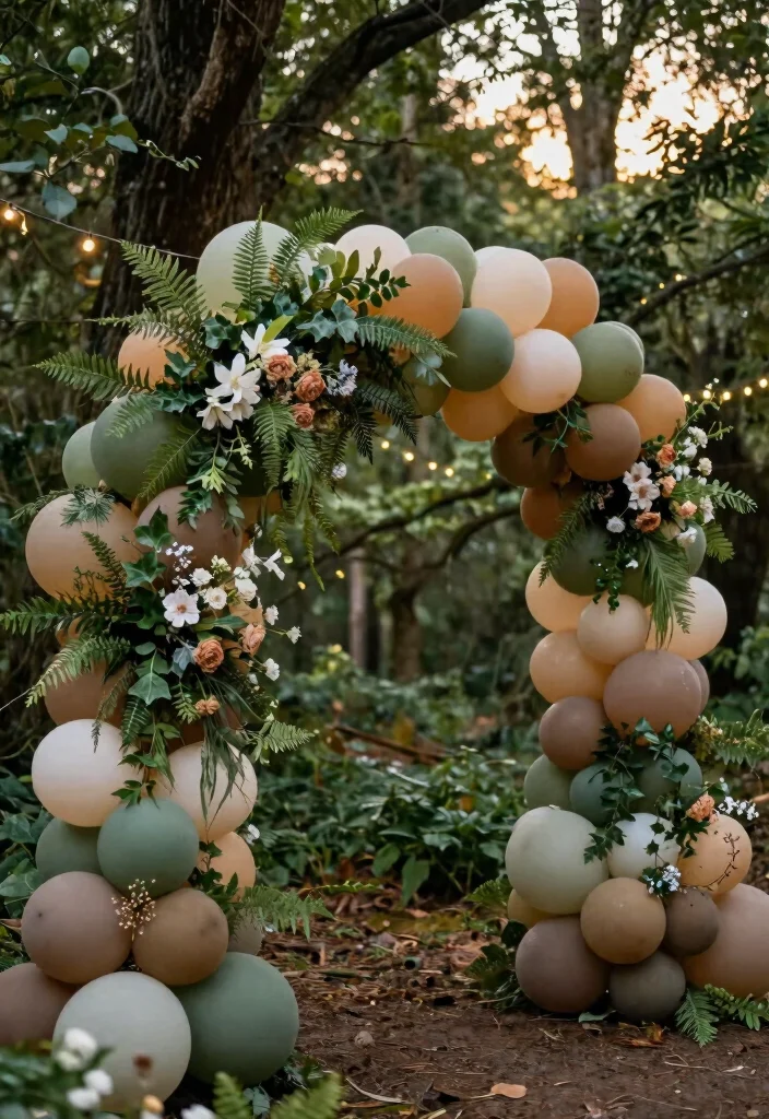 15 Balloon Arch for Wedding Ideas That Wow Guests 39 15 Balloon Arch for Wedding Ideas That Wow Guests - 9. Enchanted Forest 1