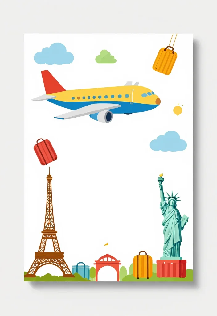 15 Cartoon Wedding Invitations 2026 Trending Ideas With Playful Charm - 6. Travel-Themed Invitations 1