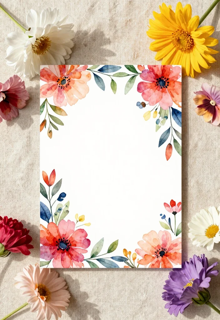 15 Floral Wedding Invitations Template Ideas With Fresh Blooms - 2. Watercolor Wonderland 1