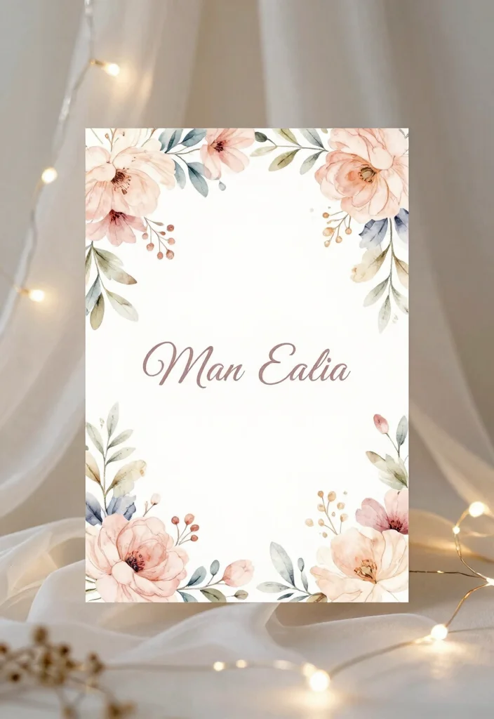 15 Floral Wedding Invitations Template Ideas With Fresh Blooms - 9. Ethereal Floral Dreamscape 1