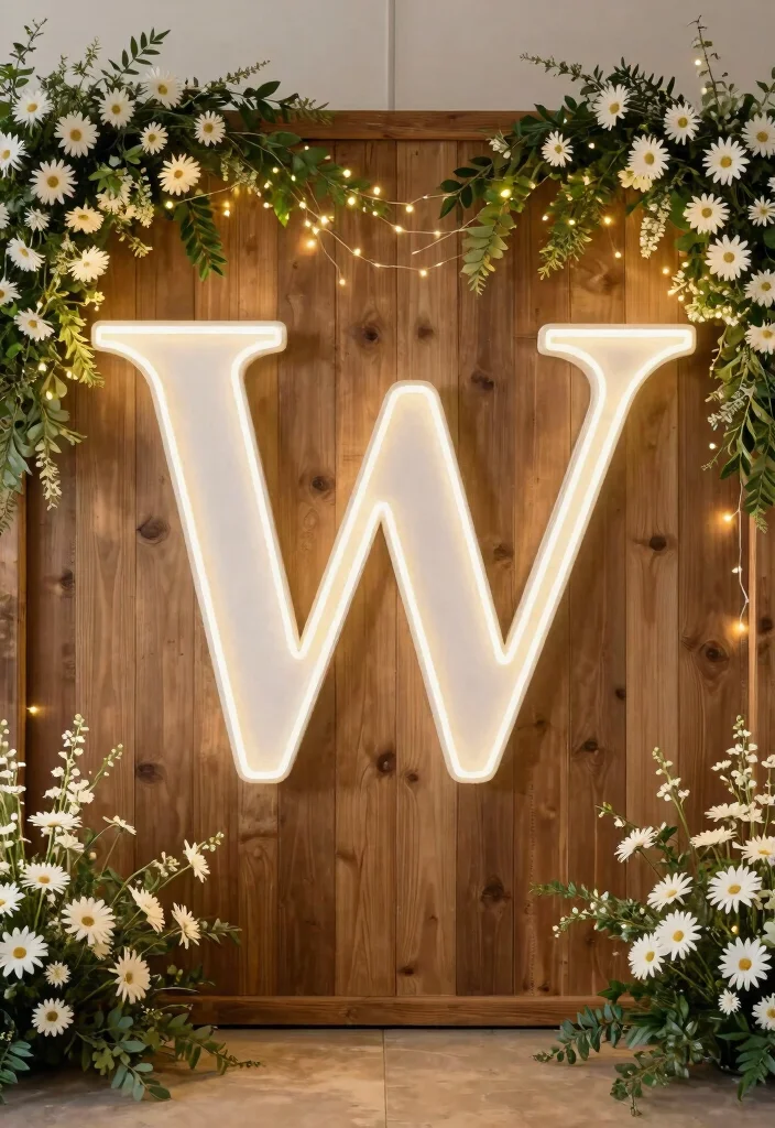 15 Neon Sign Wedding Backdrop Ideas With Modern Glow 3 15 Neon Sign Wedding Backdrop Ideas With Modern Glow - 3. Neon Initials 1