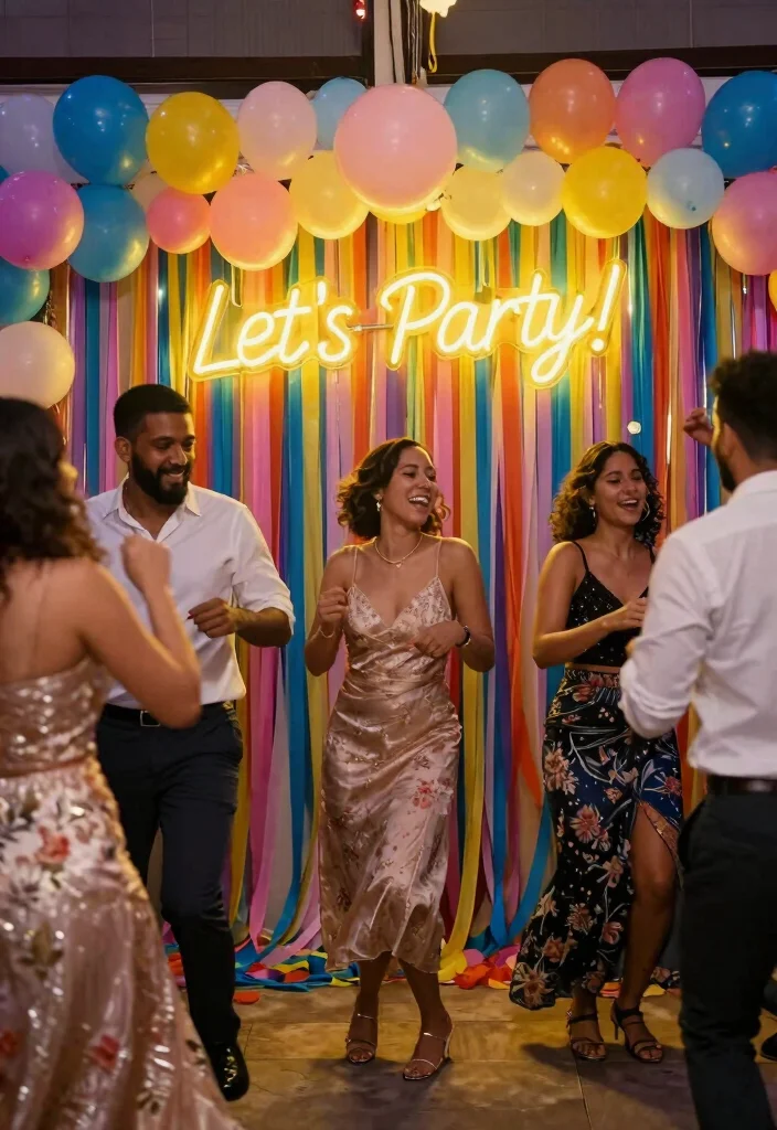 15 Neon Sign Wedding Backdrop Ideas With Modern Glow 29 15 Neon Sign Wedding Backdrop Ideas With Modern Glow - 9. Neon Party Vibes 1