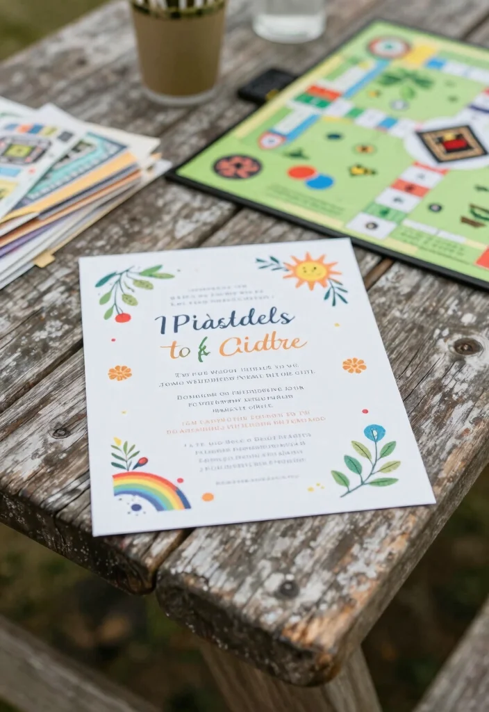 15 Summer Camp Wedding Invitations Ideas With Fun Outdoor Style - 12. Enclosure Cards with Activities 1