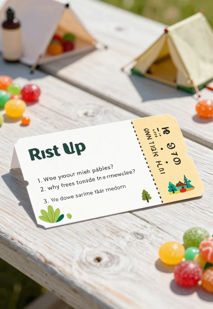 15 Summer Camp Wedding Invitations Ideas With Fun Outdoor Style - 13. Creative RSVP Cards 1