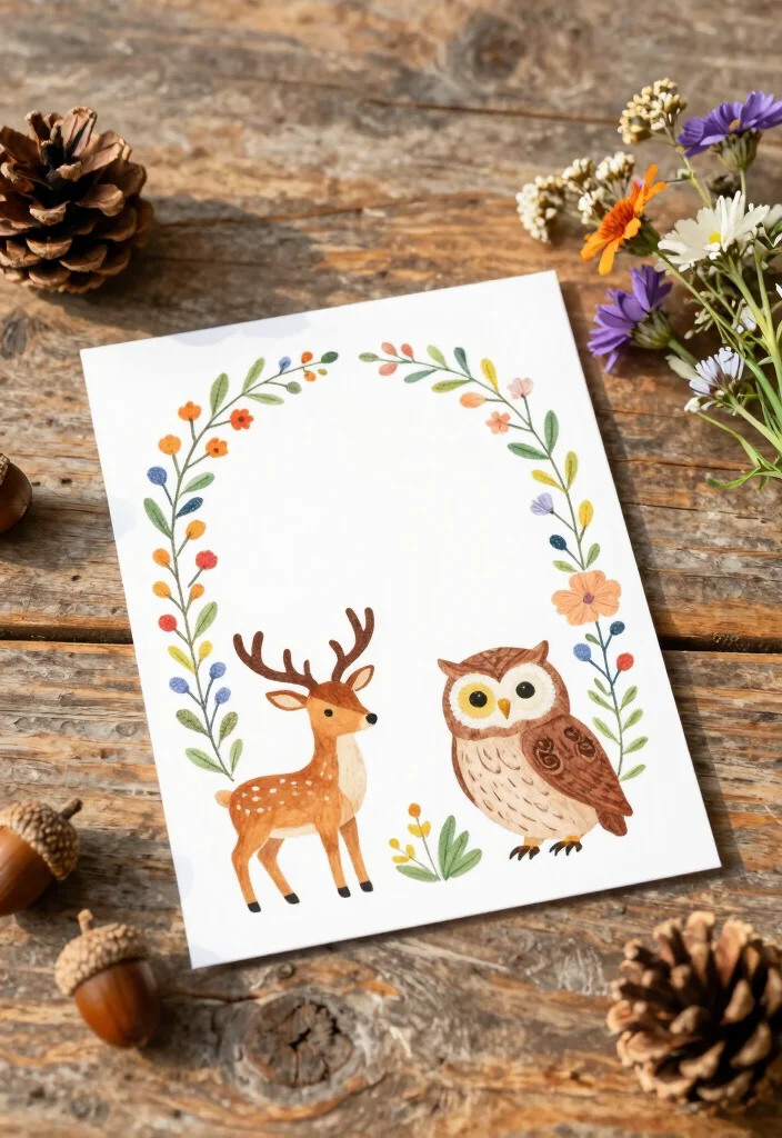 15 Summer Camp Wedding Invitations Ideas With Fun Outdoor Style - 5. Whimsical Animal Illustrations 1