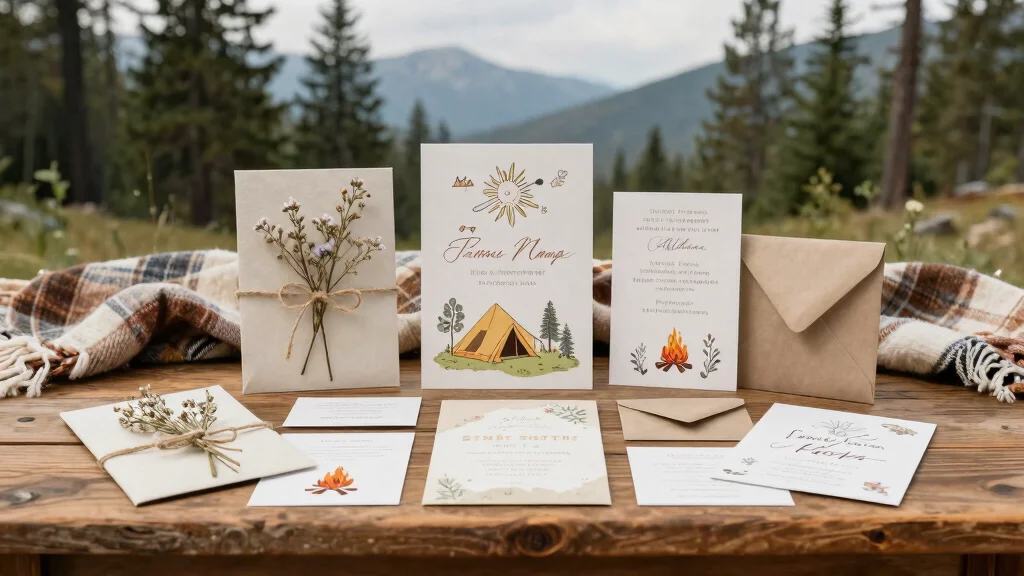 15 Summer Camp Wedding Invitations Ideas With Fun Outdoor Style