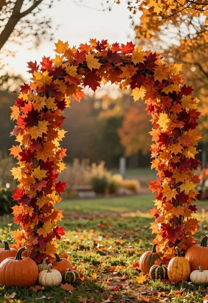 15 Unique Wedding Arch Ideas That Make a Statement - 12. Seasonal Sensations 1