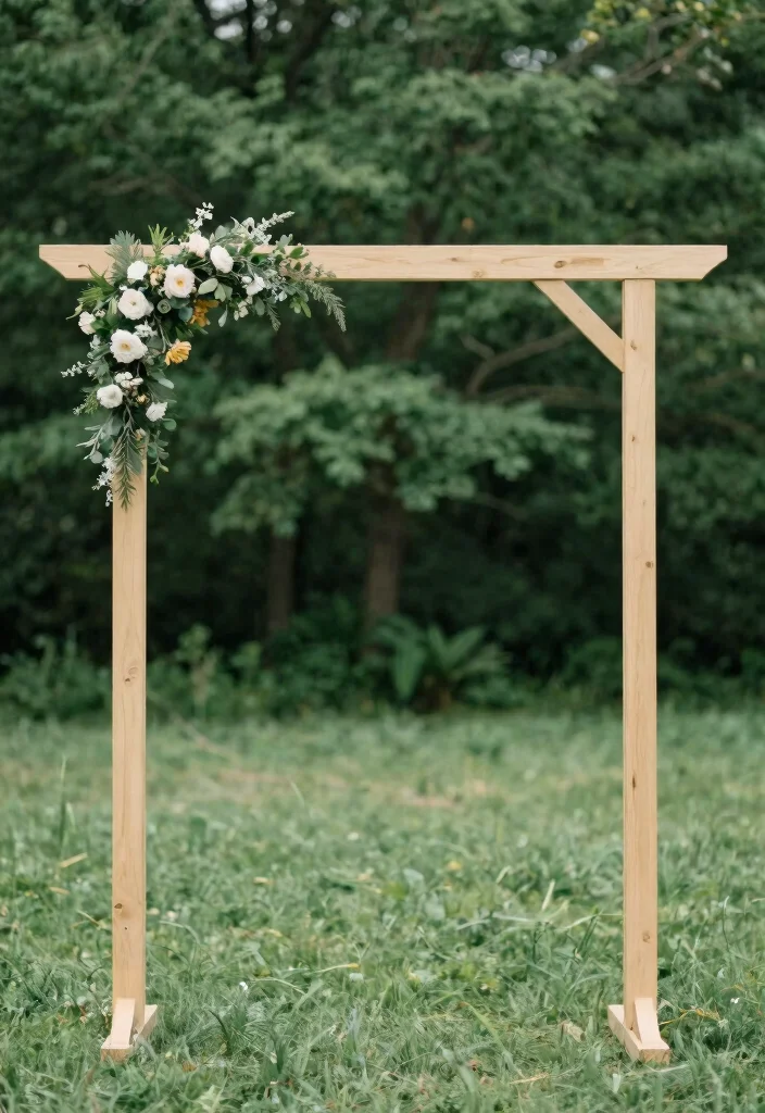 15 Unique Wedding Arch Ideas That Make a Statement - 14. Minimalist Chic 1