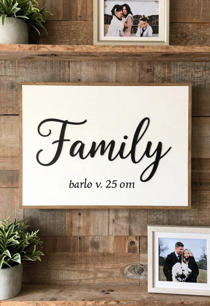 15 Unique Wedding Gifts Ideas That Feel Personal - 14. Personalized Family Name Sign 1