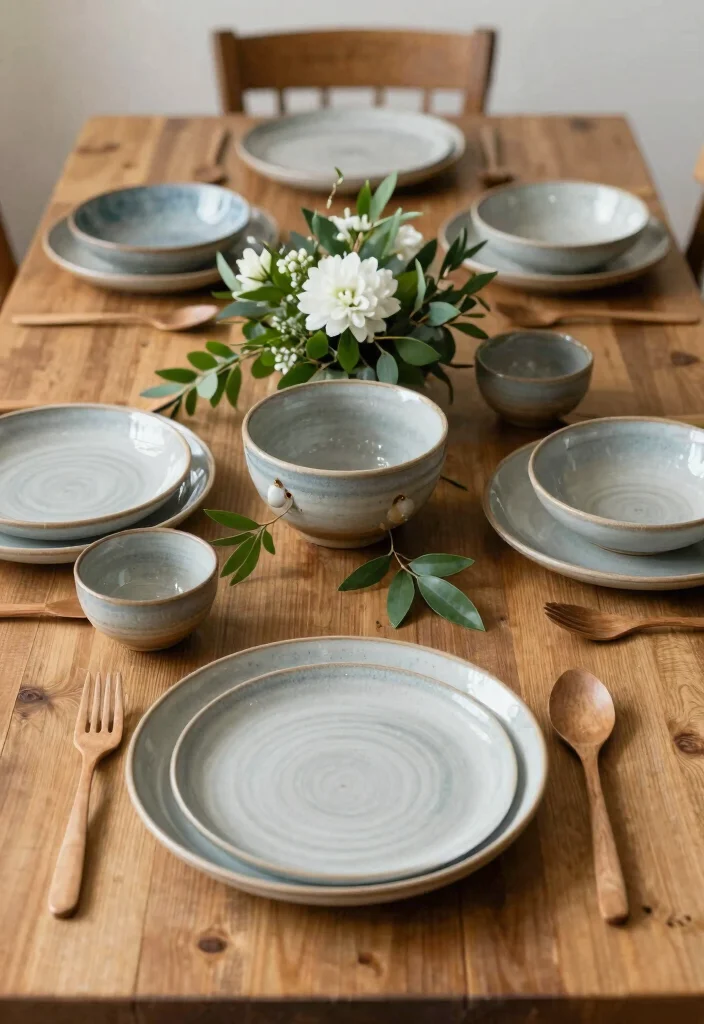 15 Unique Wedding Gifts Ideas That Feel Personal - 3. Handcrafted Ceramic Dinnerware Set 1