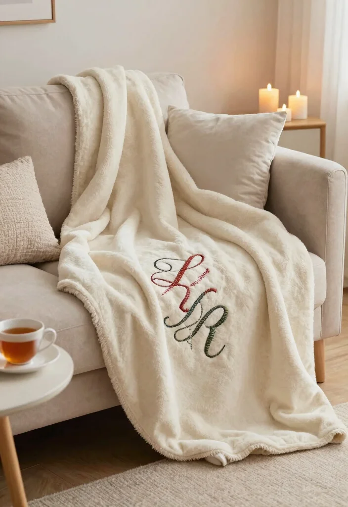 15 Unique Wedding Gifts Ideas That Feel Personal - 8. Personalized Eco-Friendly Throw Blanket 1