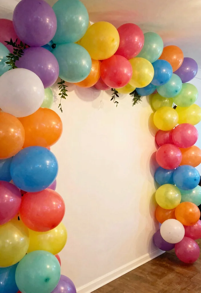 15 Wedding Backdrop Indoor Ideas That Transform Any Venue - 10. Balloon Garland 1