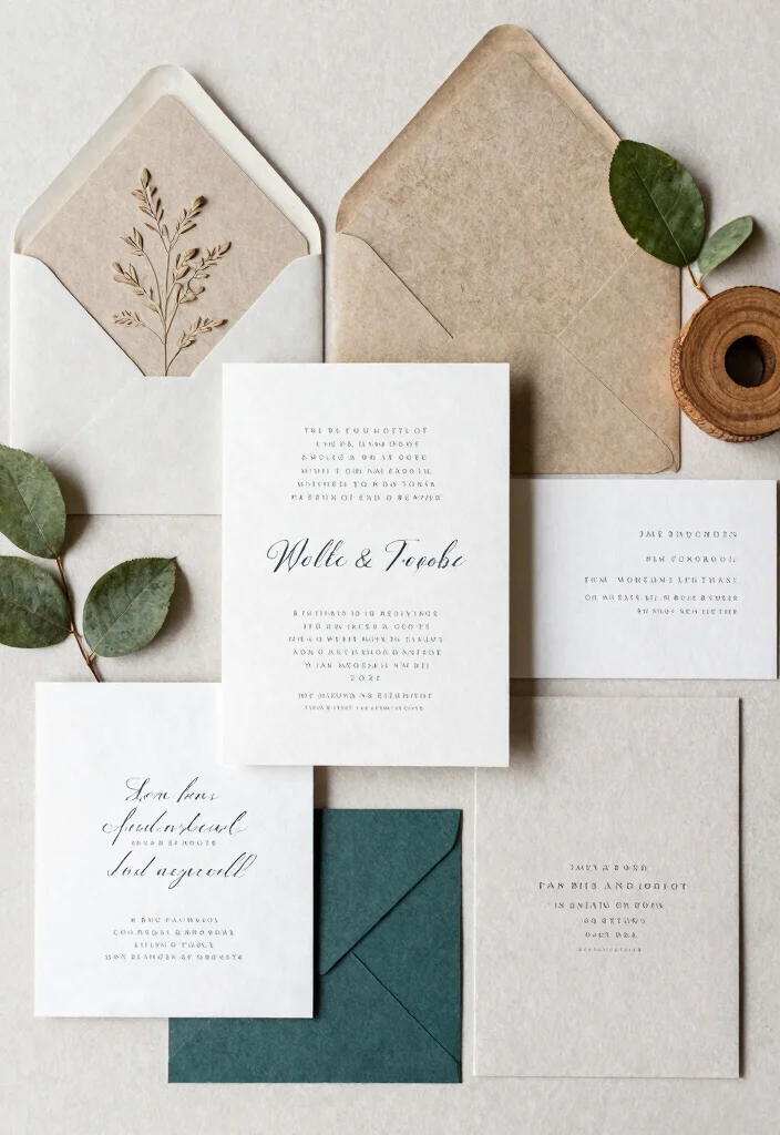 15 Wedding Invitation Cards Design Creative Ideas That Impress 12 15 Wedding Invitation Cards Design Creative Ideas That Impress - 2. Recycled Paper Elegance 1