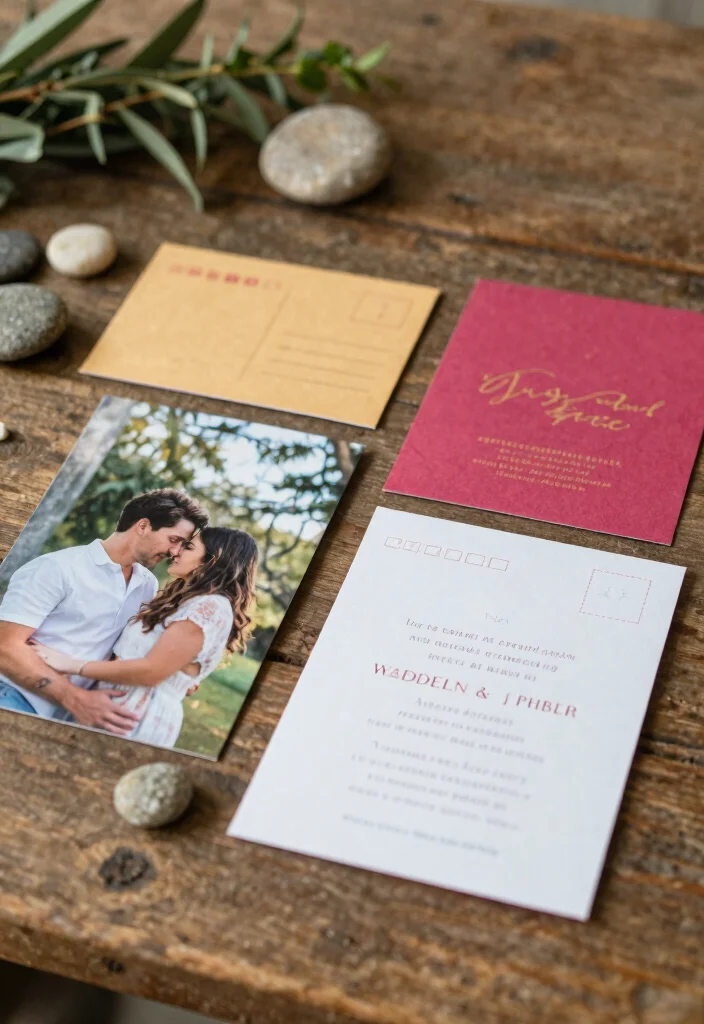 15 Wedding Invitation Cards Design Creative Ideas That Impress 24 15 Wedding Invitation Cards Design Creative Ideas That Impress - 4. Postcard Invitations 1