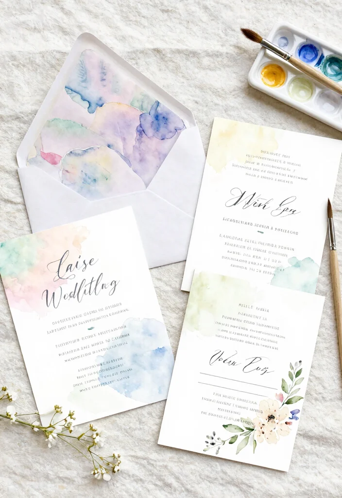 15 Wedding Invitation Cards Design Creative Ideas That Impress 25 15 Wedding Invitation Cards Design Creative Ideas That Impress - 5. Watercolor Artwork 1