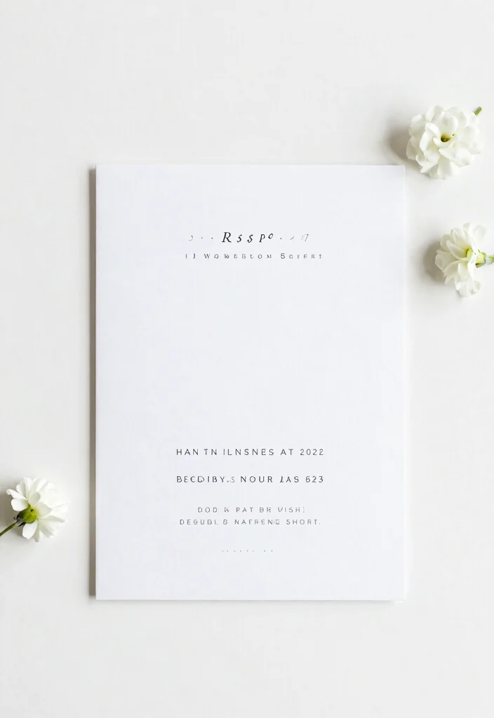 15 Wedding Invitations Minimalist Ideas That Feel Clean & Chic - 12. Minimalist RSVP Cards to Complement Your Invites 1