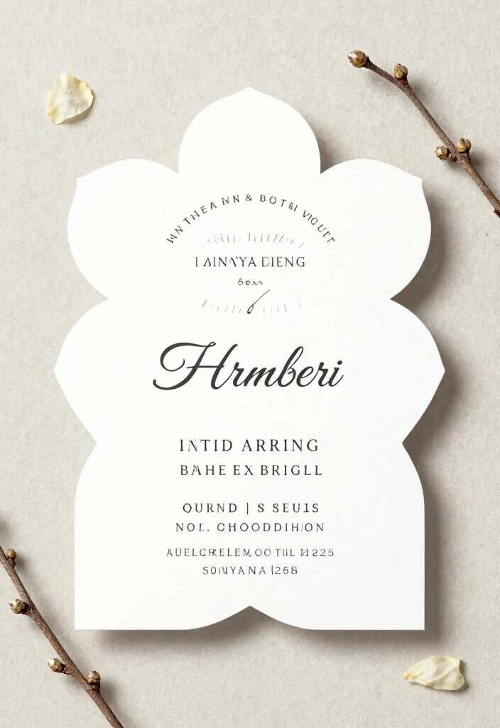 15 Wedding Invitations Minimalist Ideas That Feel Clean & Chic - 15. Creative Die-Cut Designs 1