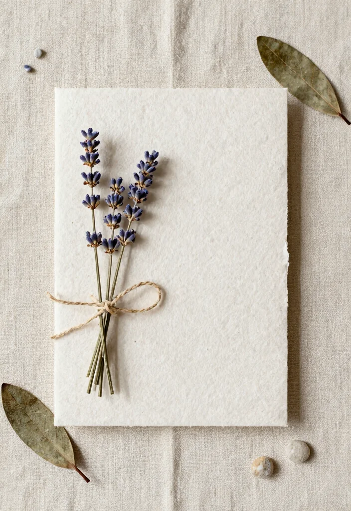 15 Wedding Invitations Minimalist Ideas That Feel Clean & Chic - 2. Natural Textures for an Eco-Friendly Touch 1