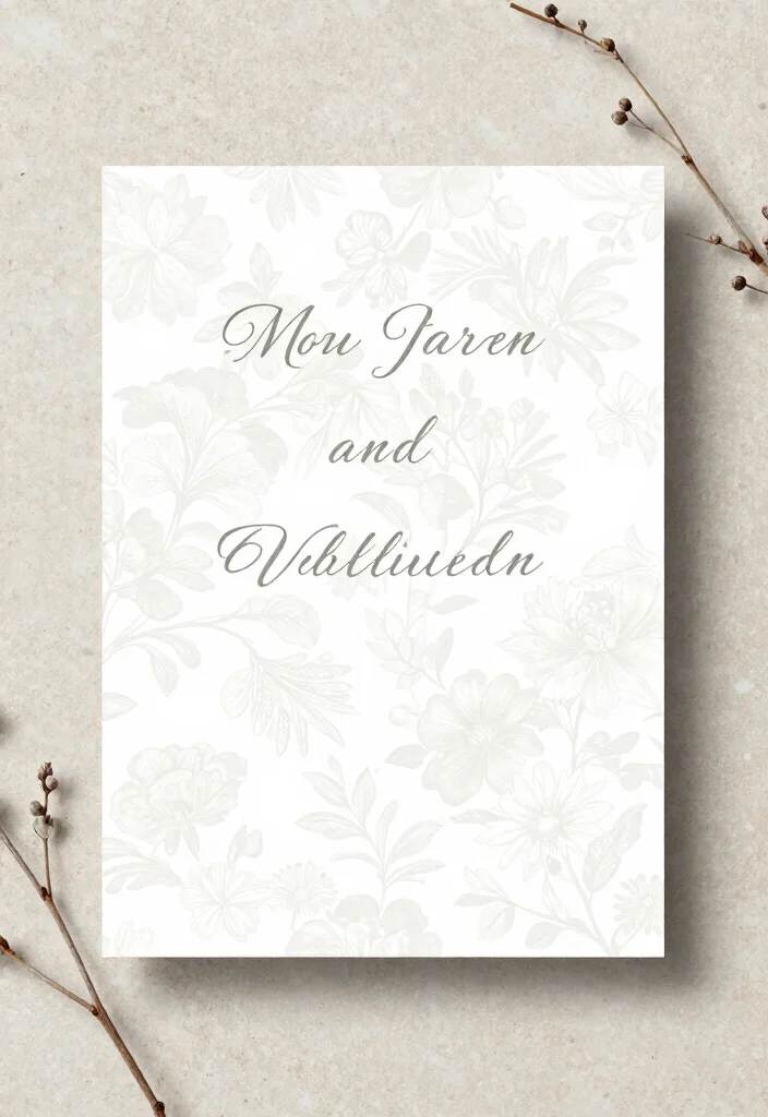 15 Wedding Invitations Minimalist Ideas That Feel Clean & Chic - 8. Incorporate Subtle Patterns 1