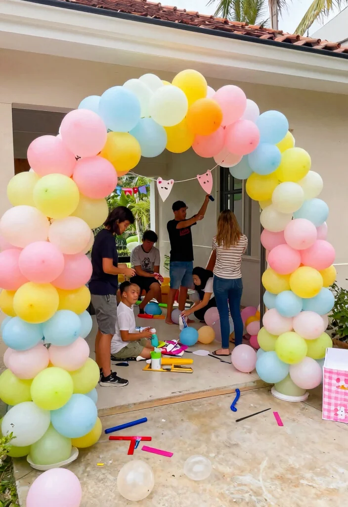 16 Balloon Wedding Arch Ideas That Feel Fun & Festive 41 16 Balloon Wedding Arch Ideas That Feel Fun & Festive - 11. DIY Delight 1