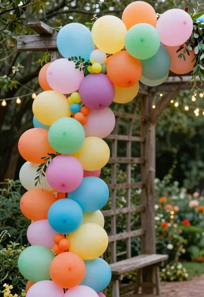 16 Balloon Wedding Arch Ideas That Feel Fun & Festive 42 16 Balloon Wedding Arch Ideas That Feel Fun & Festive - 12. Balloon Garland Arch 1