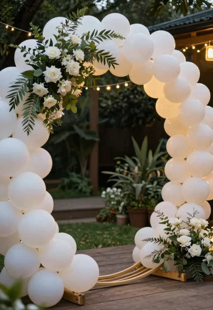 16 Balloon Wedding Arch Ideas That Feel Fun & Festive 66 16 Balloon Wedding Arch Ideas That Feel Fun & Festive - 16. Frame It Right 1