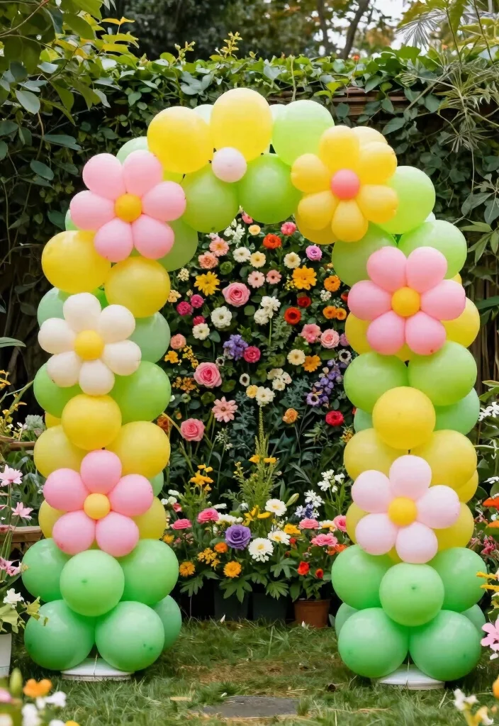 16 Balloon Wedding Arch Ideas That Feel Fun & Festive 39 16 Balloon Wedding Arch Ideas That Feel Fun & Festive - 9. Garden of Balloons 1