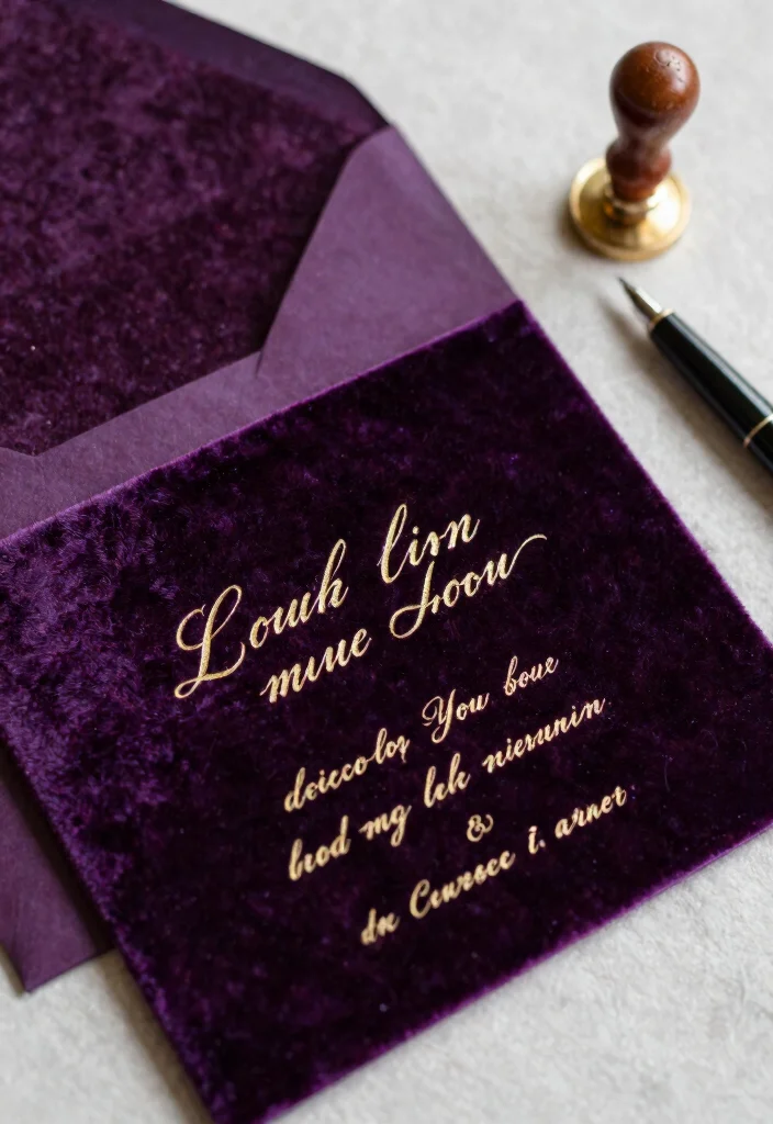 16 Black Tie Wedding Invitations Ideas With Formal Glam 1 16 Black Tie Wedding Invitations Ideas With Formal Glam - 1. Opulent Velvet Invitations 1