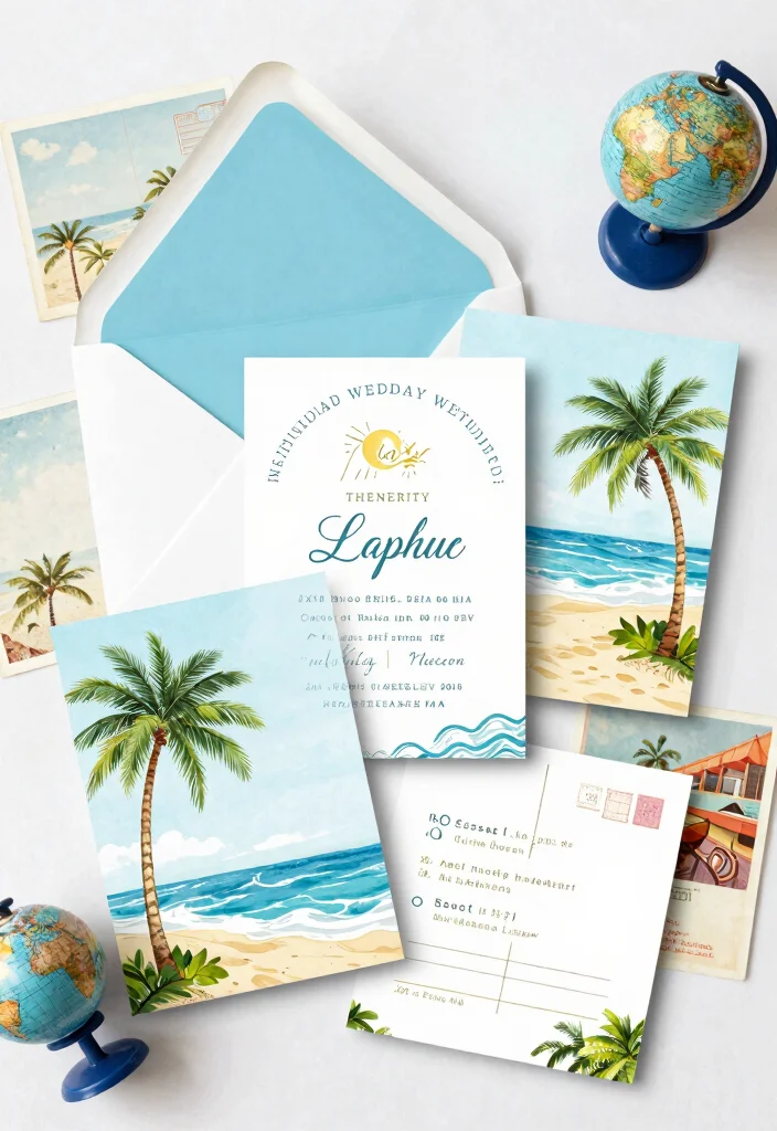 16 Black Tie Wedding Invitations Ideas With Formal Glam 30 16 Black Tie Wedding Invitations Ideas With Formal Glam - 10. Destination-Themed Invitations 1