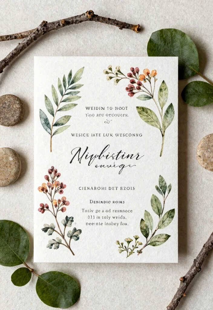 16 Black Tie Wedding Invitations Ideas With Formal Glam 54 16 Black Tie Wedding Invitations Ideas With Formal Glam - 14. Nature-Inspired Designs 1