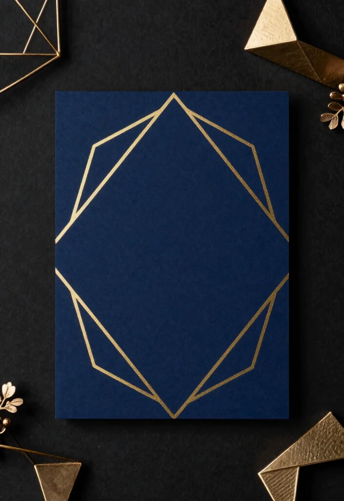 16 Black Tie Wedding Invitations Ideas With Formal Glam 14 16 Black Tie Wedding Invitations Ideas With Formal Glam - 4. Geometric Luxury 1