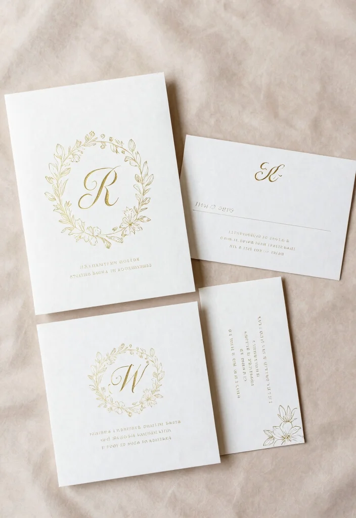 16 Black Tie Wedding Invitations Ideas With Formal Glam 16 16 Black Tie Wedding Invitations Ideas With Formal Glam - 6. Classic Monogrammed Invitations 1