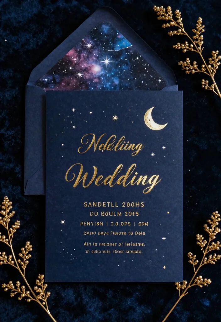16 Dark Wedding Invitations Ideas With Moody Romance 1 16 Dark Wedding Invitations Ideas With Moody Romance - 1. Midnight Elegance 1
