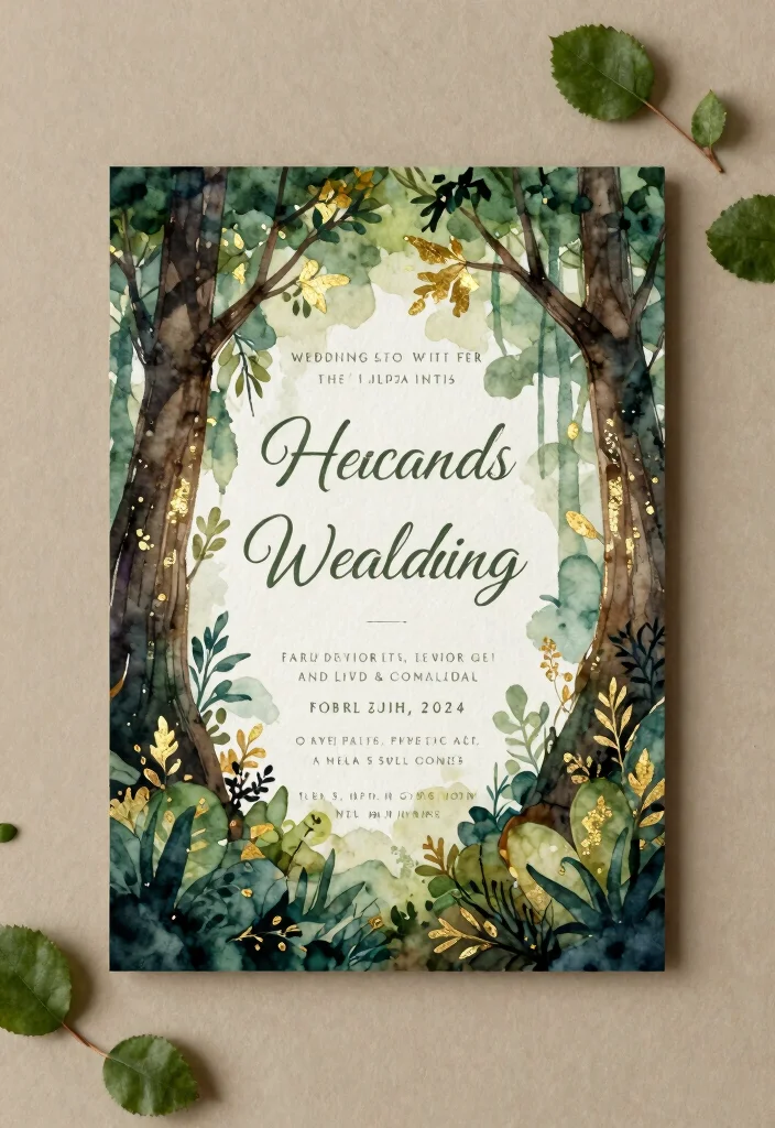16 Dark Wedding Invitations Ideas With Moody Romance 26 16 Dark Wedding Invitations Ideas With Moody Romance - 6. Enchanted Forest 1