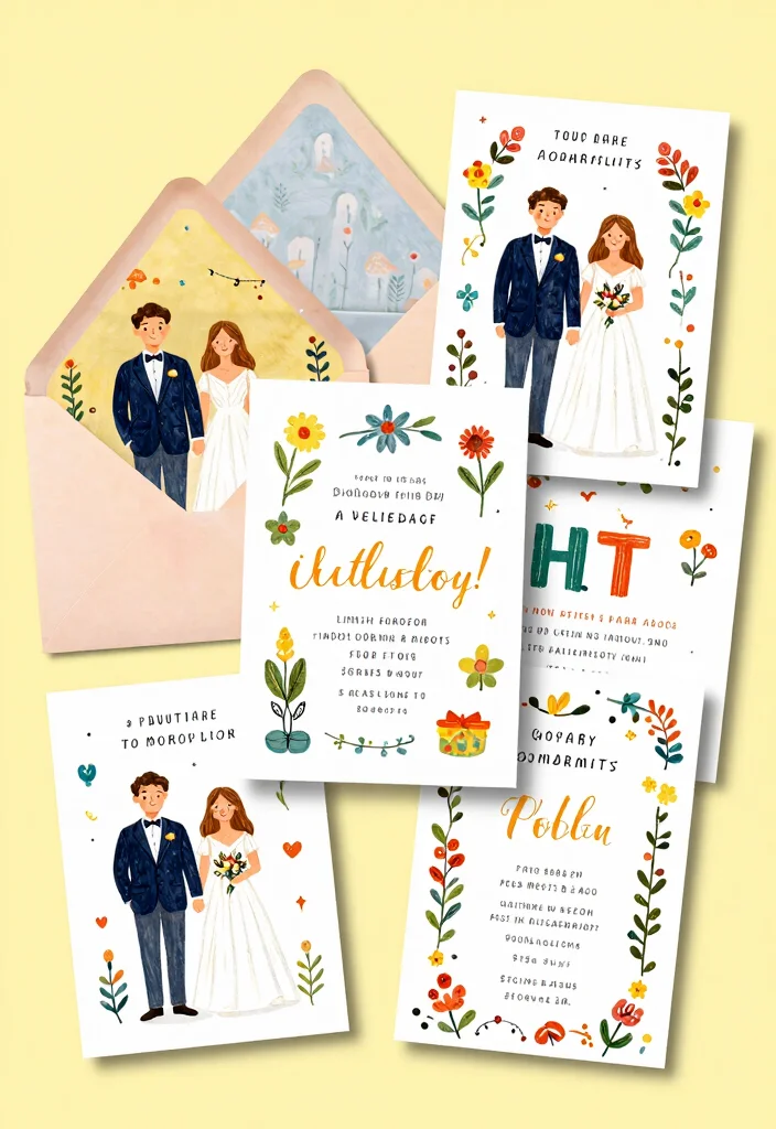 16 Elegant Wedding Invitations 2026 Trending Ideas With Classic Beauty 53 16 Elegant Wedding Invitations 2026 Trending Ideas With Classic Beauty - 13. Whimsical Illustrations 1