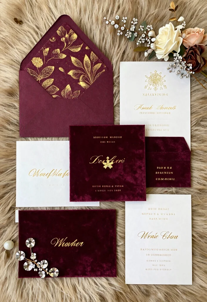 16 Elegant Wedding Invitations 2026 Trending Ideas With Classic Beauty 66 16 Elegant Wedding Invitations 2026 Trending Ideas With Classic Beauty - 16. Luxury Velvet Invitations 1