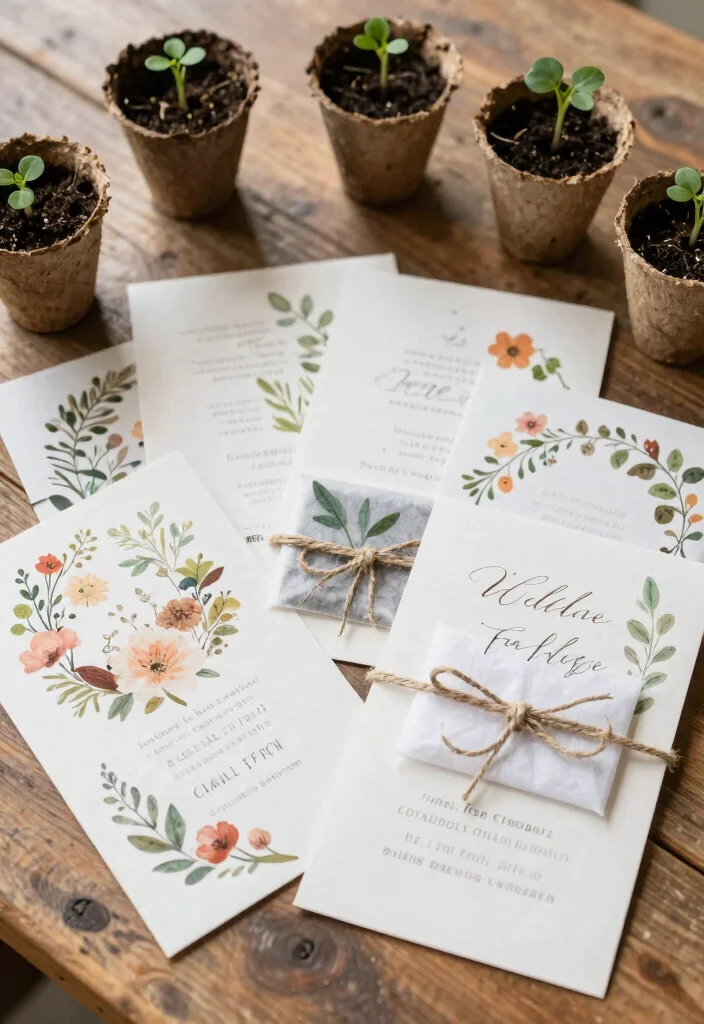 16 Elegant Wedding Invitations 2026 Trending Ideas With Classic Beauty 2 16 Elegant Wedding Invitations 2026 Trending Ideas With Classic Beauty - 2. Plantable Invitations 1