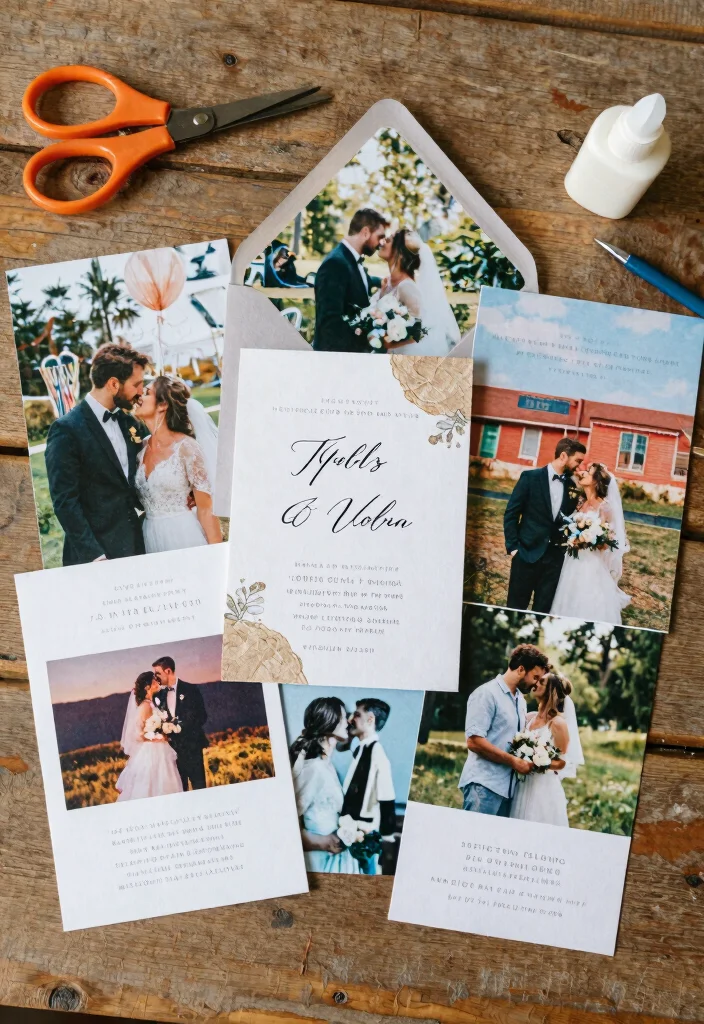 16 Intimate Wedding Invitations Ideas With Cozy Charm 42 16 Intimate Wedding Invitations Ideas With Cozy Charm - 12. Artistic Collage Invitations 1